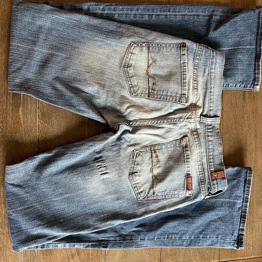 7 For All Mankind Blue Denim Jeans